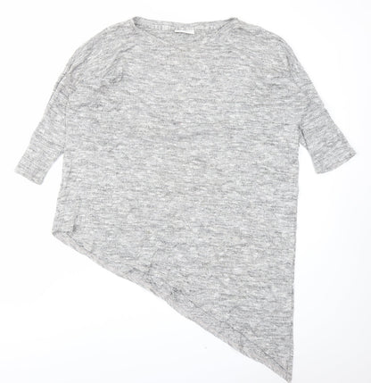 Womens UK Size M Wallis Grey Basic T-Shirt