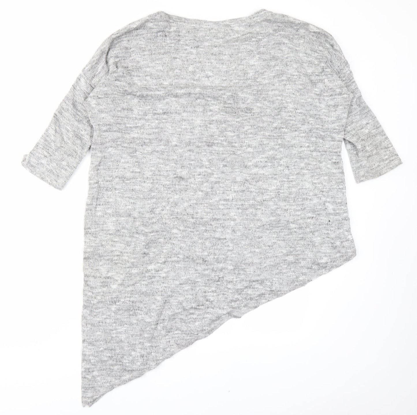 Womens UK Size M Wallis Grey Basic T-Shirt