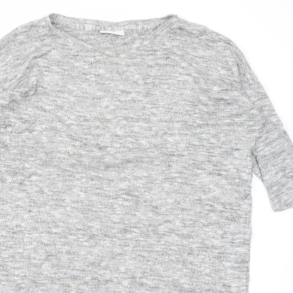 Womens UK Size M Wallis Grey Basic T-Shirt