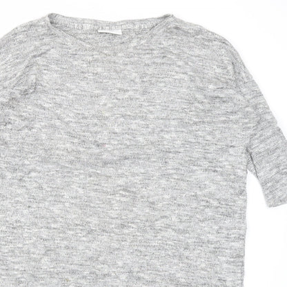 Womens UK Size M Wallis Grey Basic T-Shirt