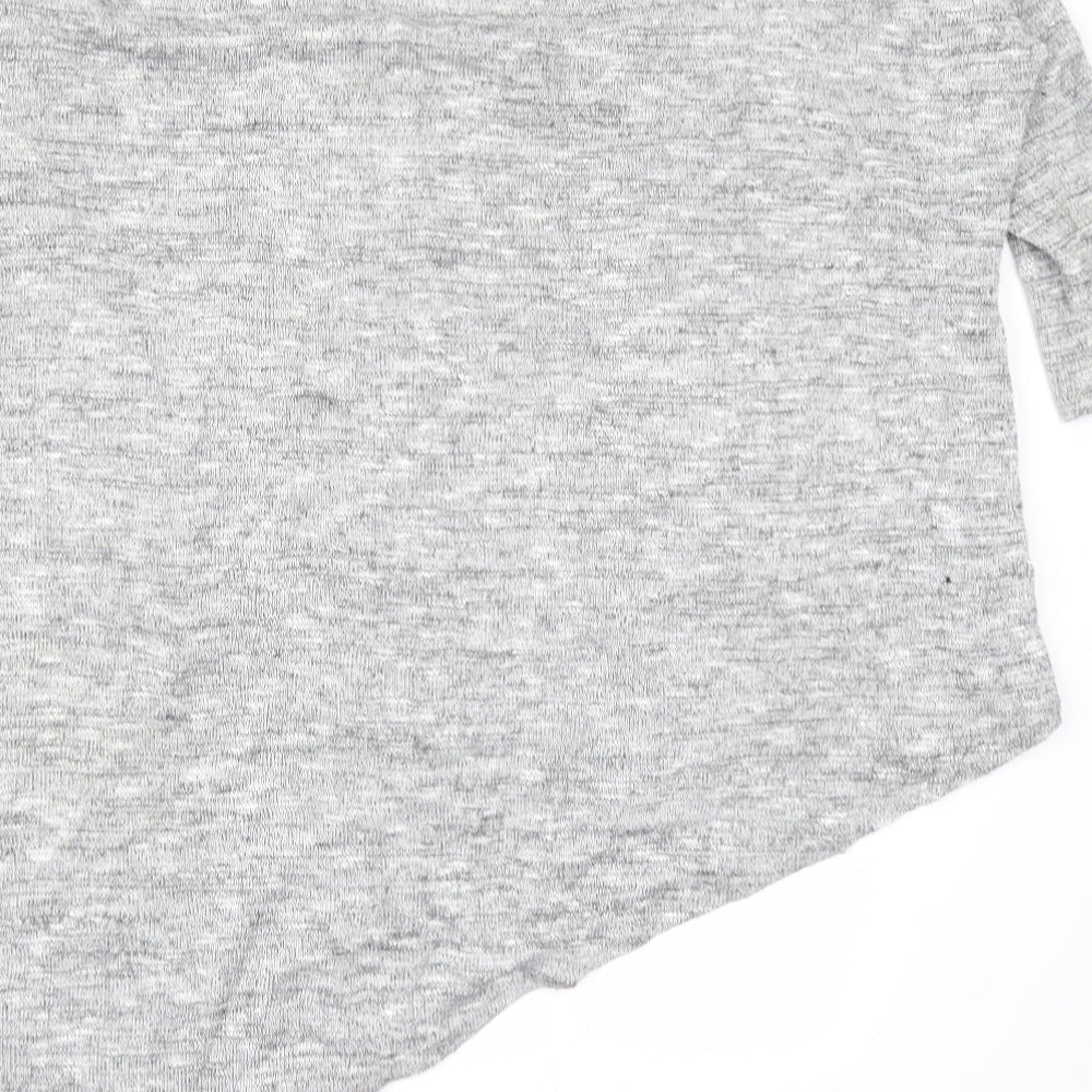 Womens UK Size M Wallis Grey Basic T-Shirt