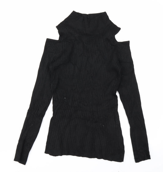 Preworn Womens Black   Pullover Jumper Size M