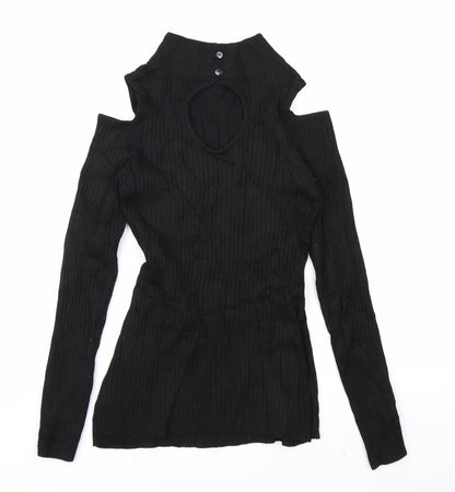 Preworn Womens Black   Pullover Jumper Size M