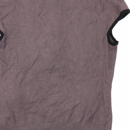 H&M Womens Brown  Knit Pullover Jumper Size S