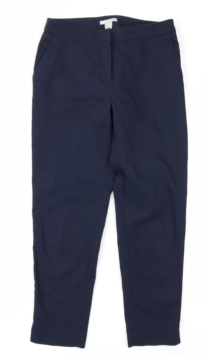 Womens UK Size 6 H&M Regular Fit  Blue Trousers