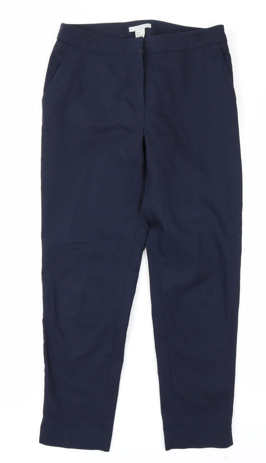 Womens UK Size 6 H&M Regular Fit  Blue Trousers