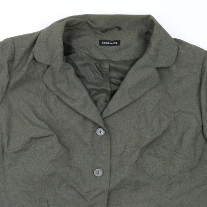 Womens UK Size 24 essence Green Basic Blouse