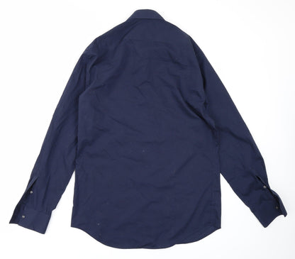 Autograph Mens Blue    Button-Up Size 14.5