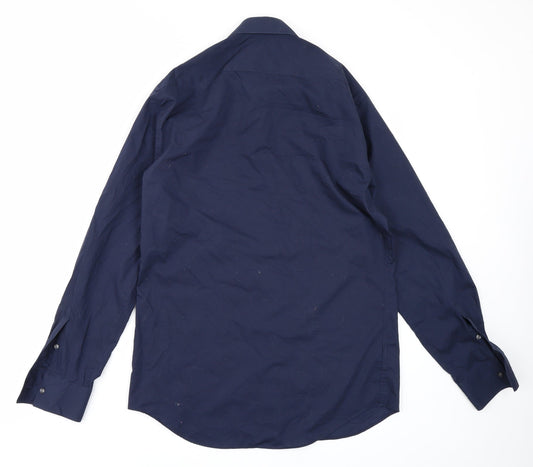 Autograph Mens Blue    Button-Up Size 14.5