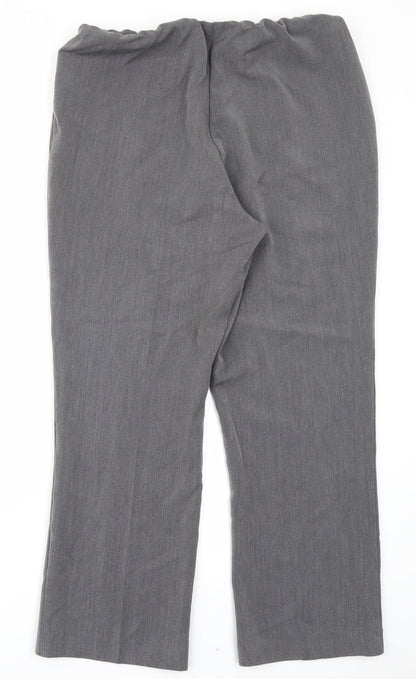 Bonmarché Womens Grey   Trousers  Size 12 L25 in