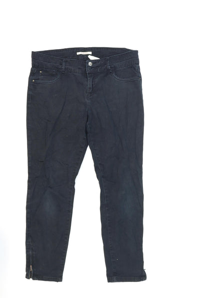Womens UK Size 32 in Camaïeu Regular Fit Skinny Blue Jeans