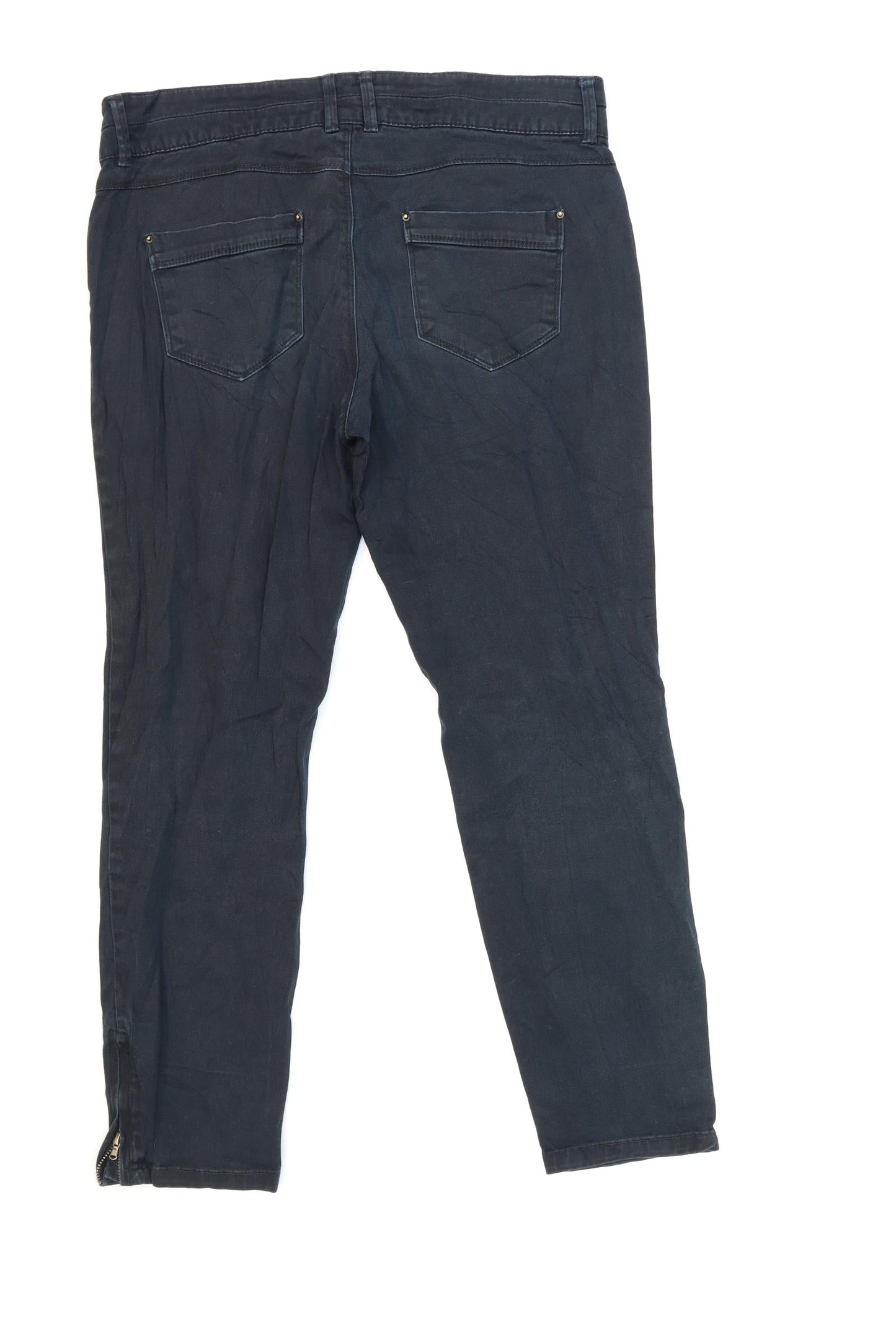 Womens UK Size 32 in Camaïeu Regular Fit Skinny Blue Jeans