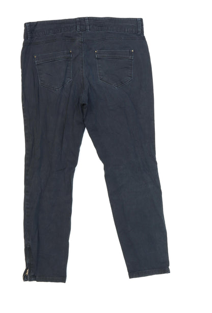Womens UK Size 32 in Camaïeu Regular Fit Skinny Blue Jeans