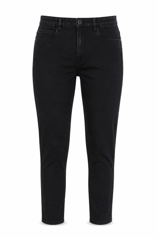 Front view of Only women’s black denim skinny jeans, size UK 30, in, 30-inch leg