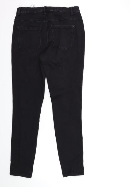 Only Womens Black  Denim Skinny Jeans Size 30 in L30 in