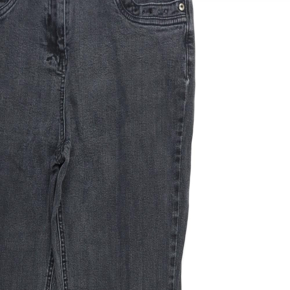 Womens UK Size 30 in Preworn Regular Fit Tapered Grey Jeans