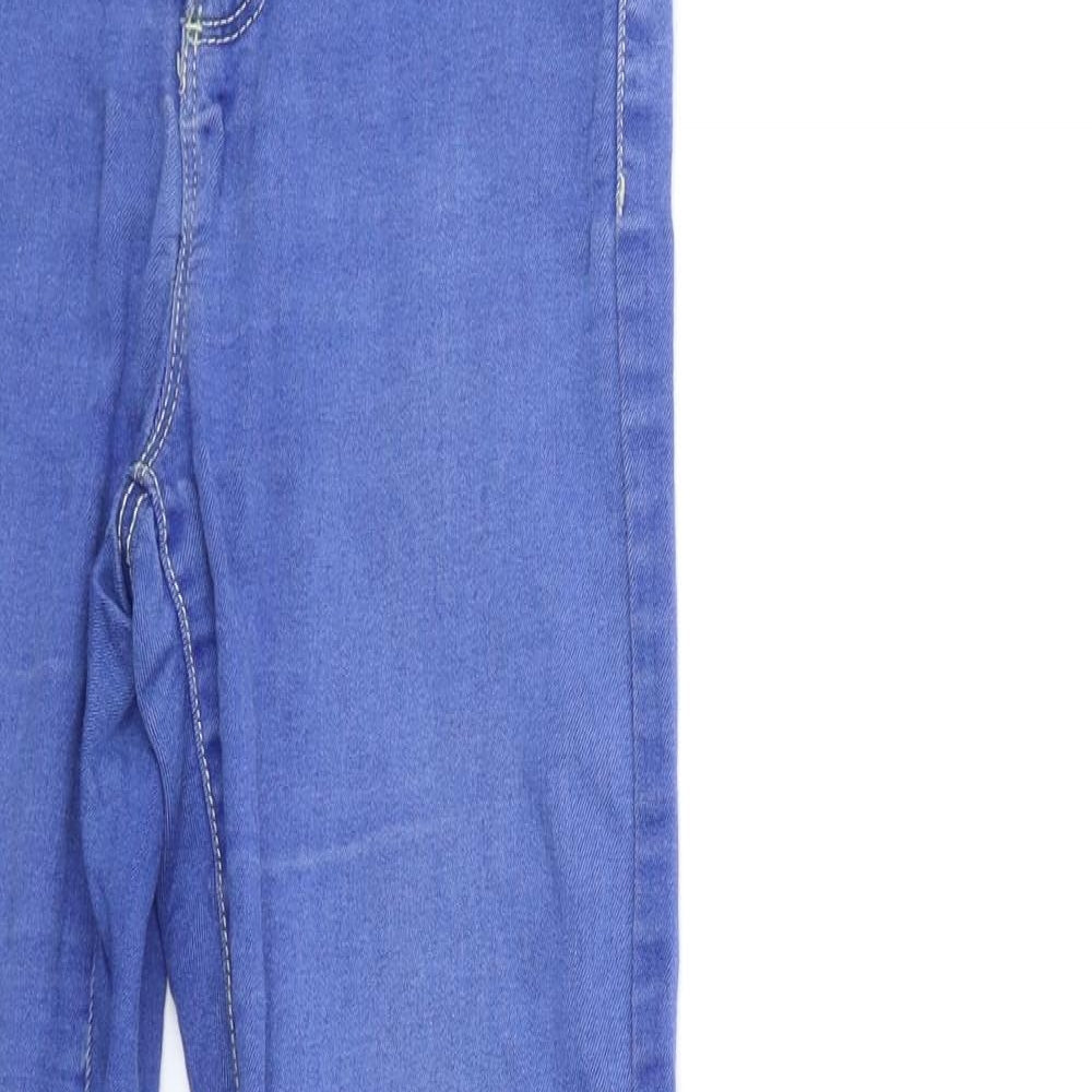 Denim & Co. Womens Blue  Denim Skinny Jeans Size 10 L28 in