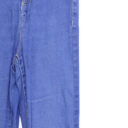 Denim & Co. Womens Blue  Denim Skinny Jeans Size 10 L28 in