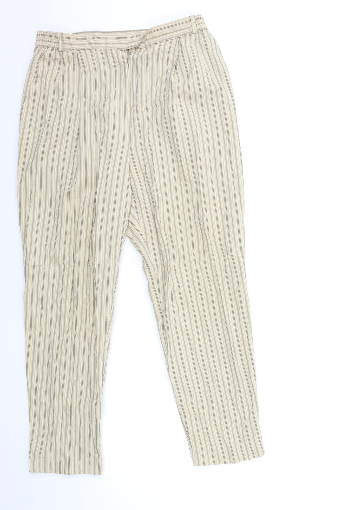 Womens UK Size 30 in Marks and Spencer Regular Fit  Beige Trousers