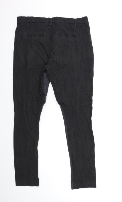 ANGELE Womens Black  Denim Skinny Jeans Size 32 in L30 in