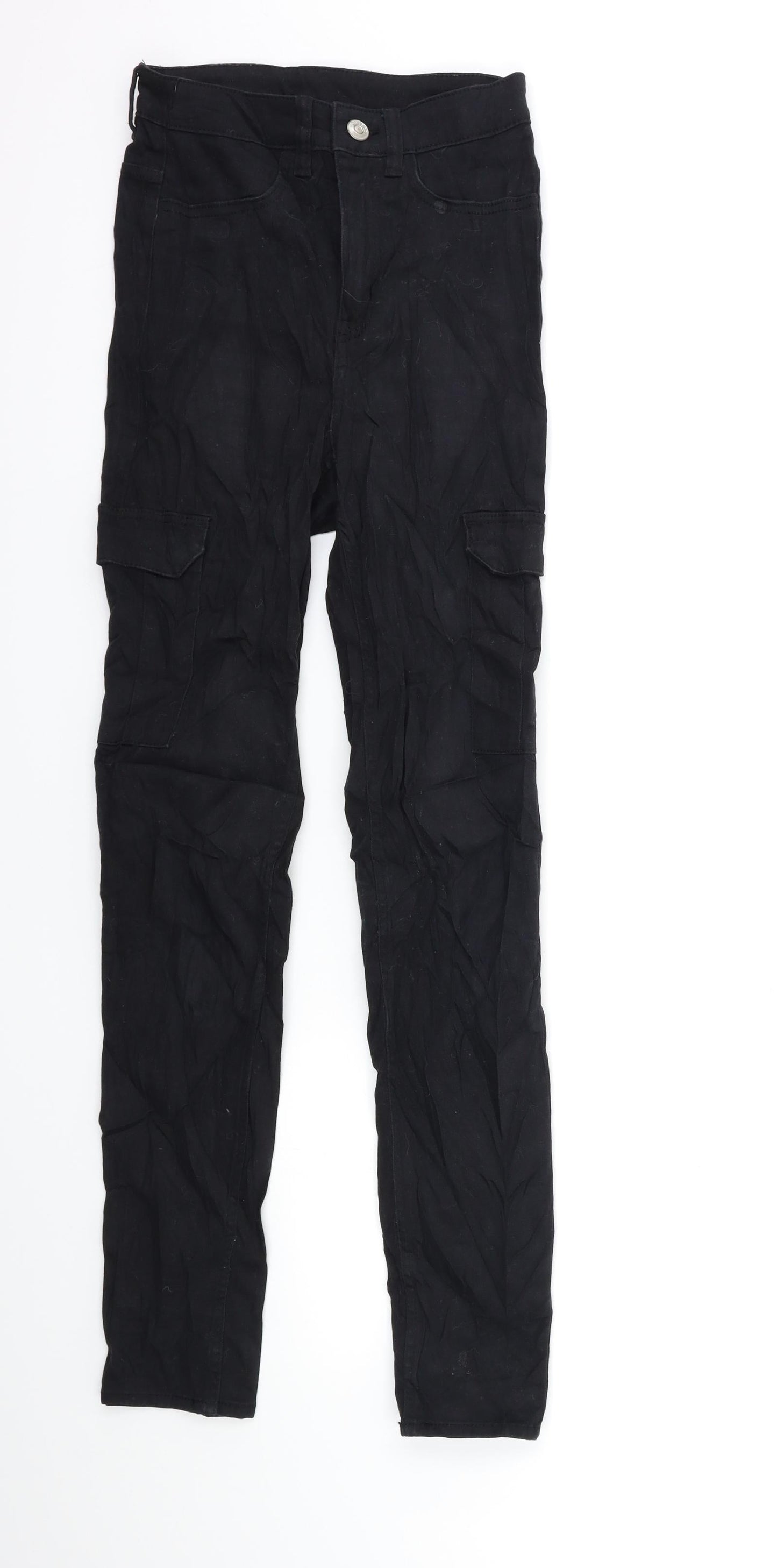 Womens UK Size 6 H&M Regular Fit Skinny Black Jeans