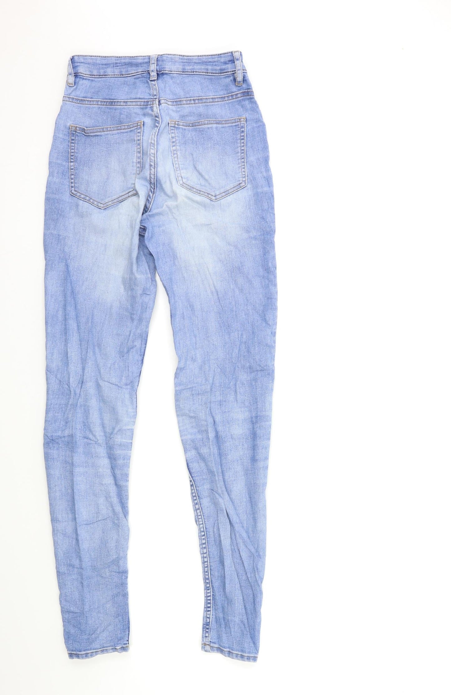 Womens UK Size 8 H&M Regular Fit Skinny Blue Jeans