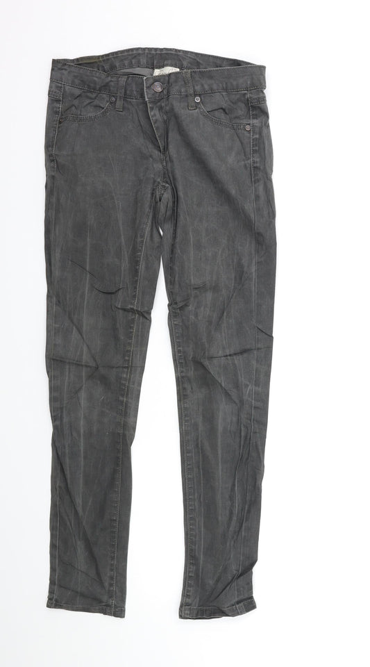 Mango Womens Grey  Denim Skinny Jeans Size 8 L29 in