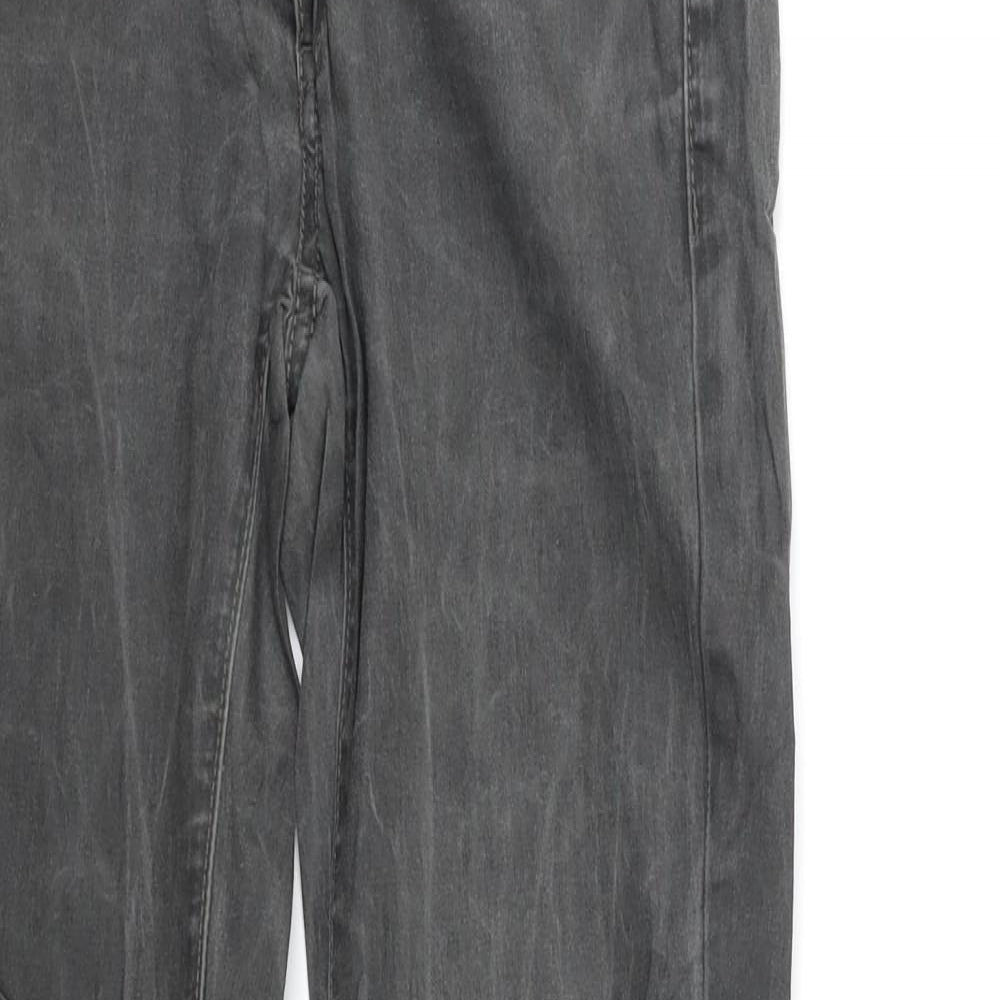Mango Womens Grey  Denim Skinny Jeans Size 8 L29 in