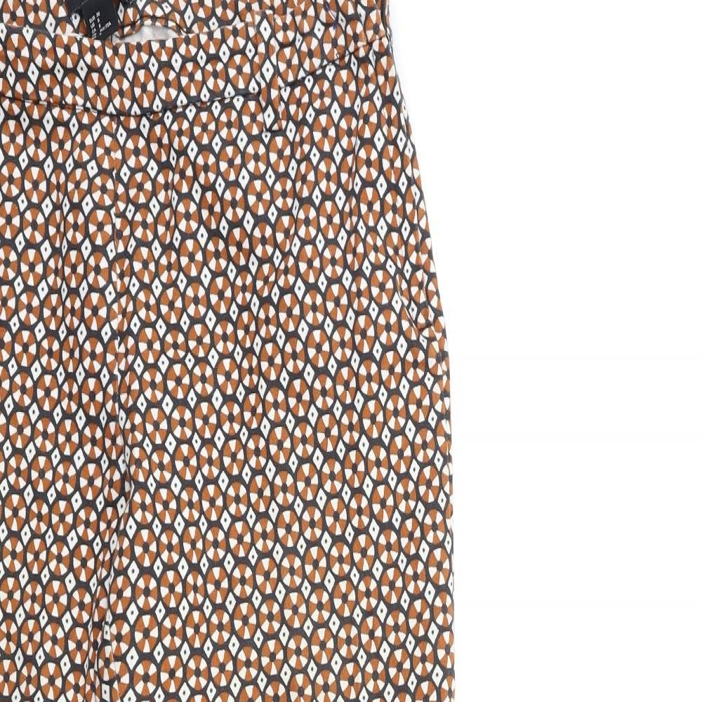 Womens UK Size 28 in H&M Regular Fit  Brown Trousers
