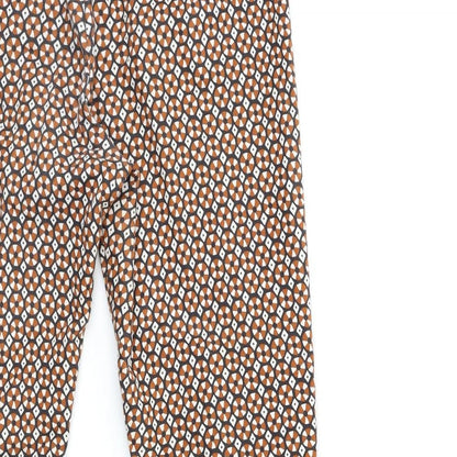 Womens UK Size 28 in H&M Regular Fit  Brown Trousers
