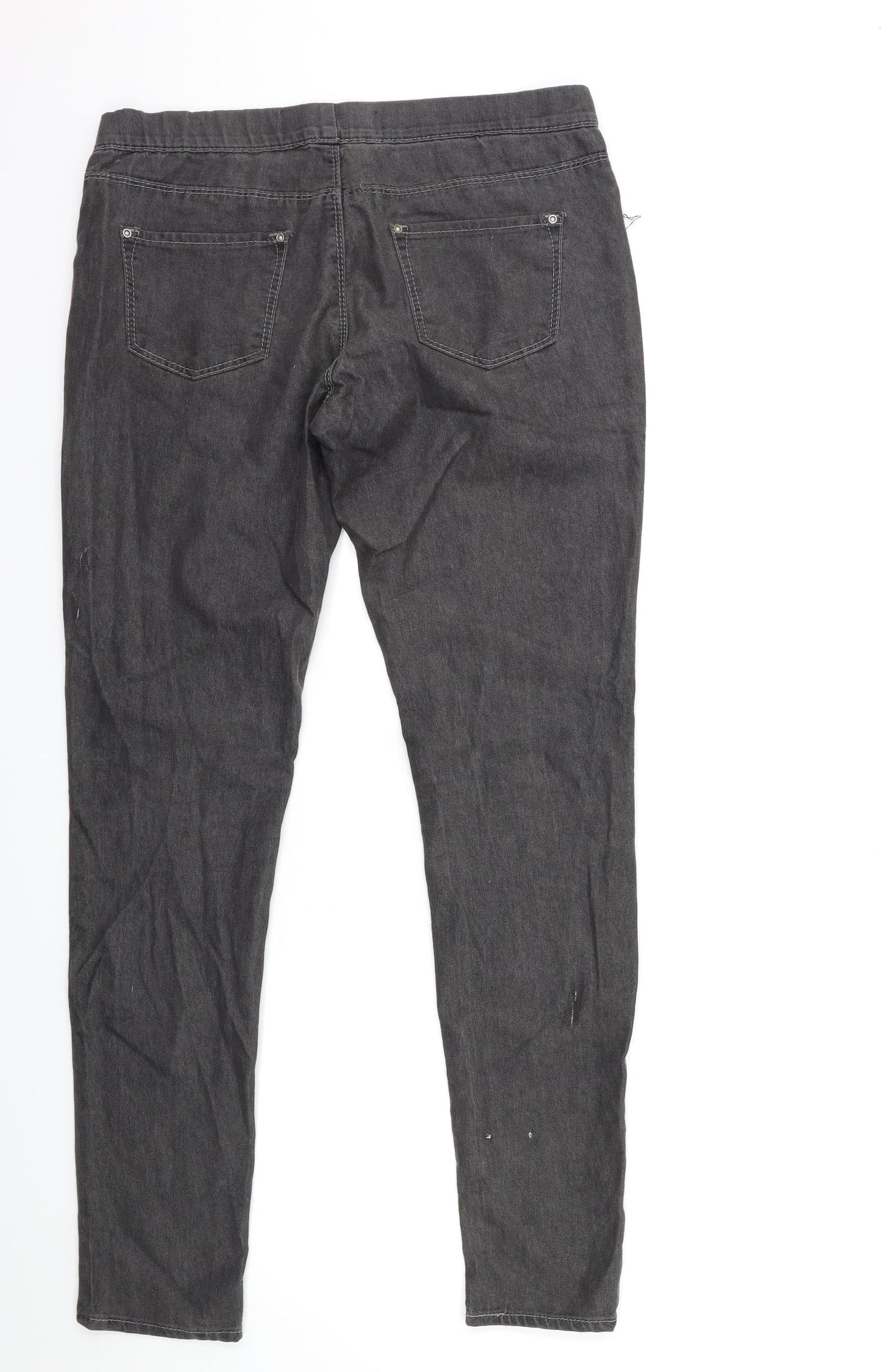 Denim & Co. Womens Grey  Denim Jegging Jeans Size 10 L30 in