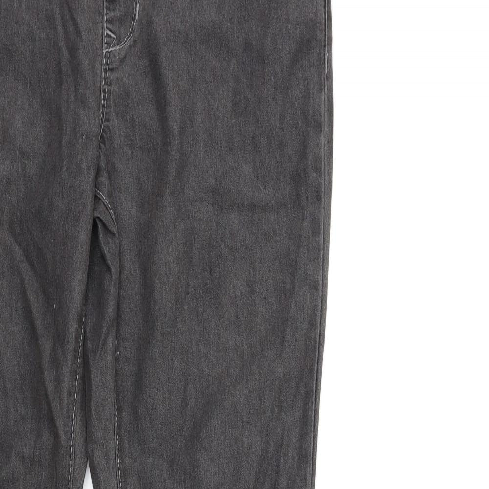 Denim & Co. Womens Grey  Denim Jegging Jeans Size 10 L30 in