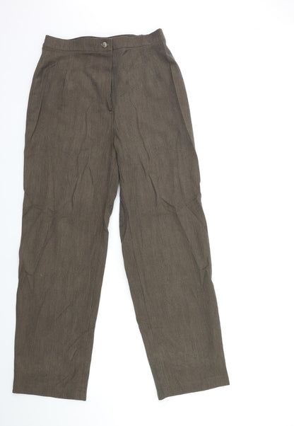 Poppy Womens Brown   Trousers  Size 14 L30 in