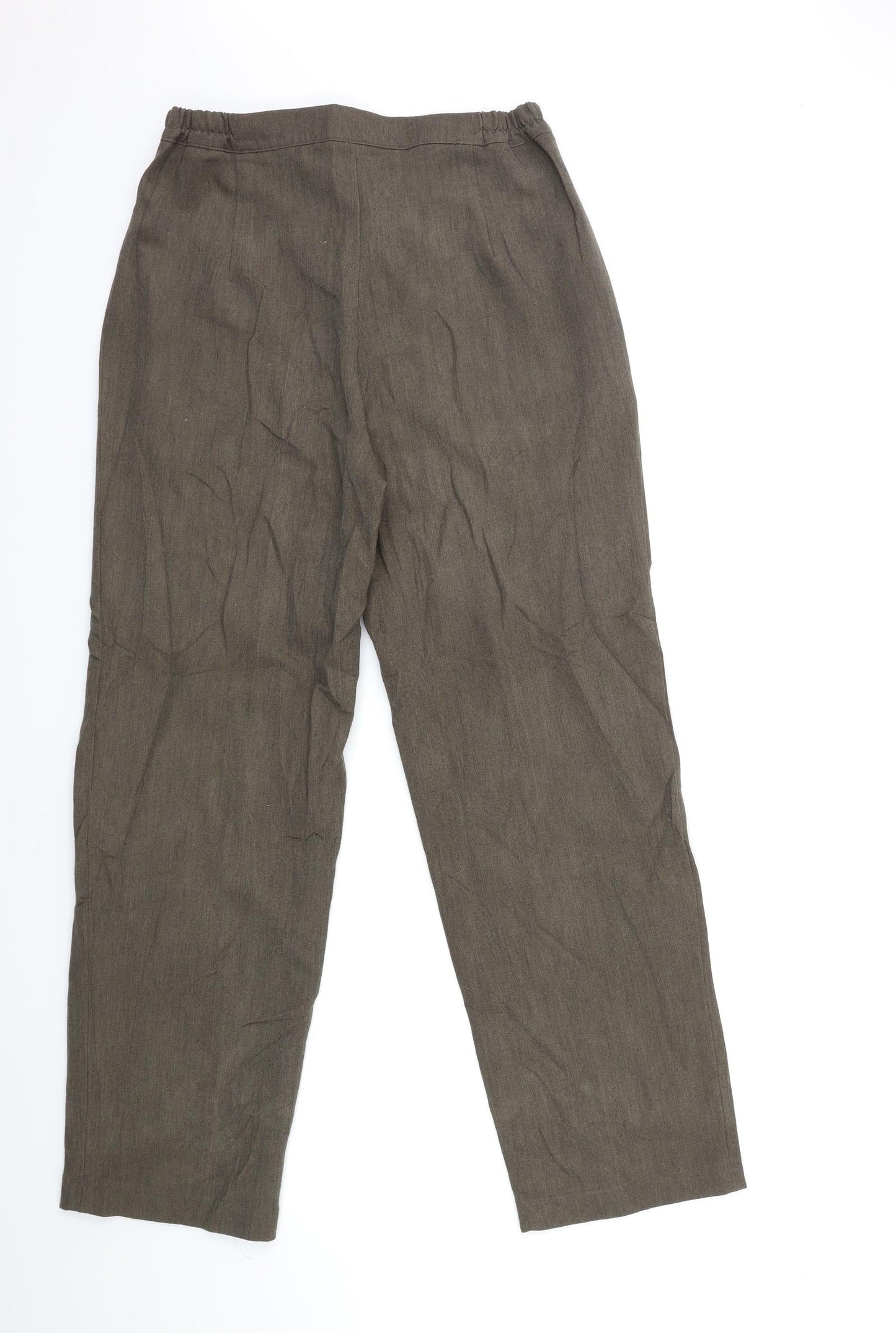 Poppy Womens Brown   Trousers  Size 14 L30 in