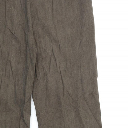 Poppy Womens Brown   Trousers  Size 14 L30 in