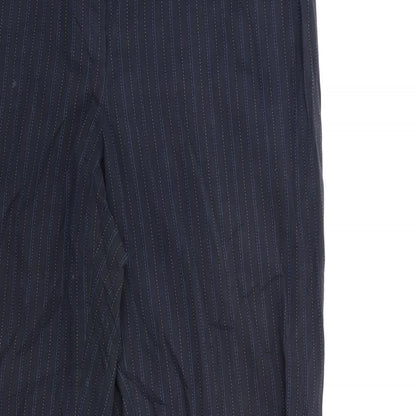 Womens UK Size 14 Marks and Spencer Regular Fit  Blue Trousers