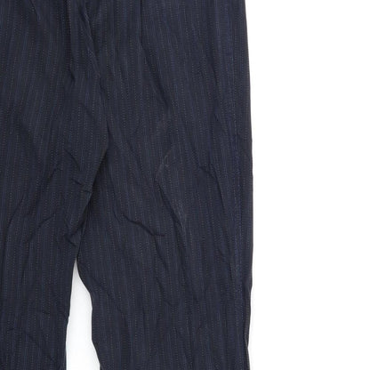 Womens UK Size 14 Marks and Spencer Regular Fit  Blue Trousers