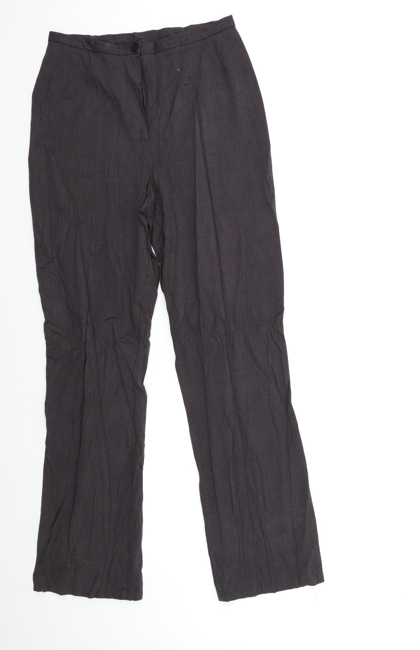 Womens UK Size 10 NEXT Regular Fit  Grey Trousers