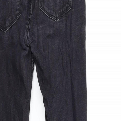 H&M Womens Black  Denim Skinny Jeans Size 28 in L28 in