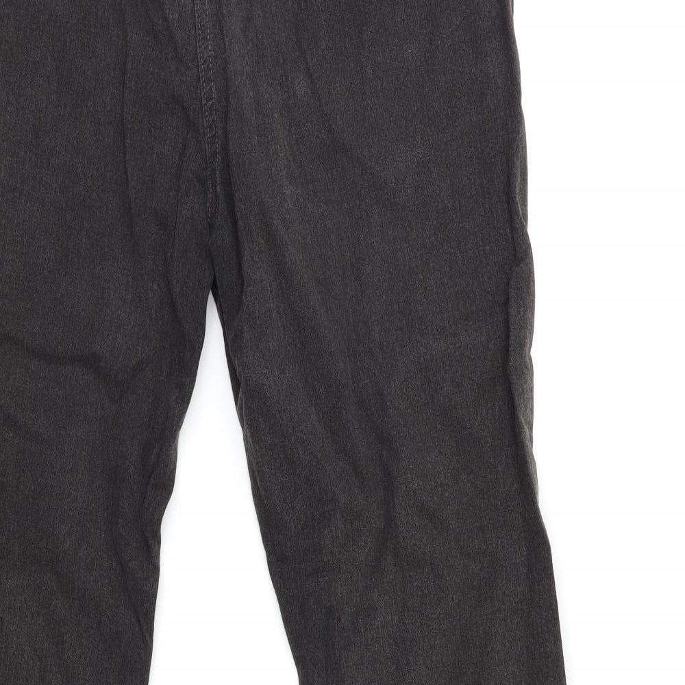 Per Una Womens Black  Denim Straight Jeans Size 8 L28 in