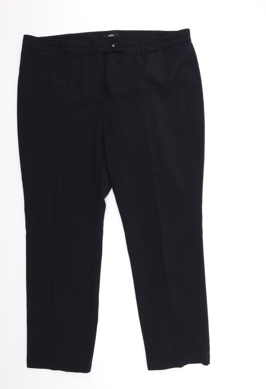 Womens UK Size 40 in Marks and Spencer Regular Fit  Blue Trousers