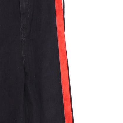 Topshop Womens Black Striped Denim Skinny Jeans Size 26 in L30 in