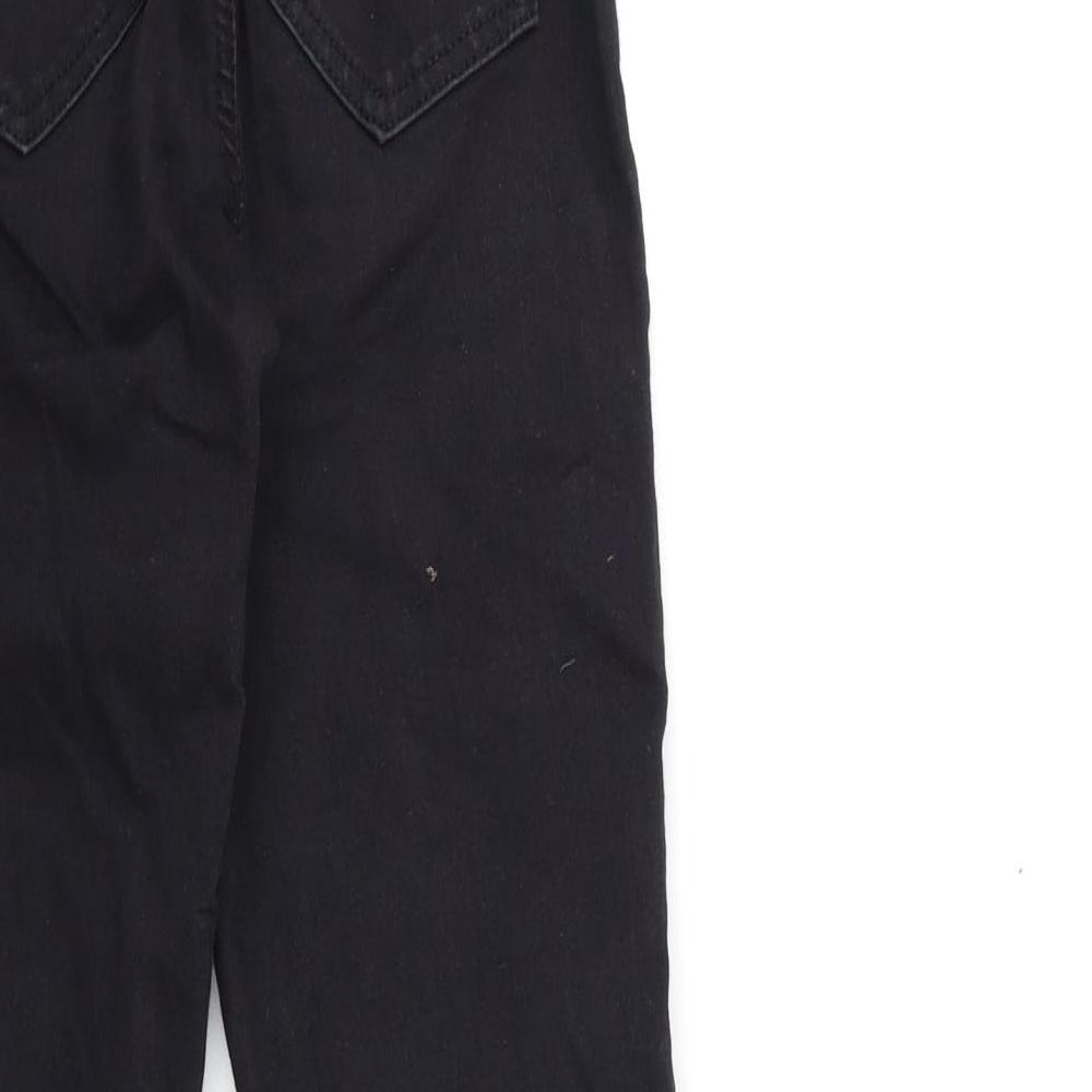 Topshop Womens Black Striped Denim Skinny Jeans Size 26 in L30 in