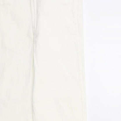 Womens UK Size 26 in H&M Regular Fit Skinny White Jeans