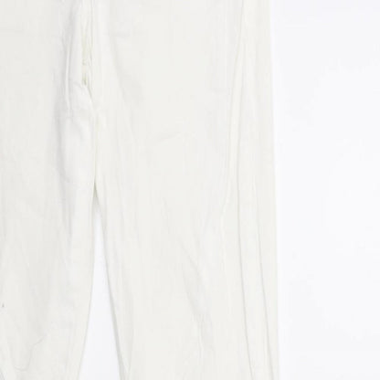 Womens UK Size 26 in Preworn Regular Fit Skinny White Jeans