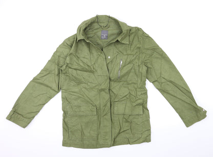 Primark Womens Green  Denim Jacket Coat Size 6