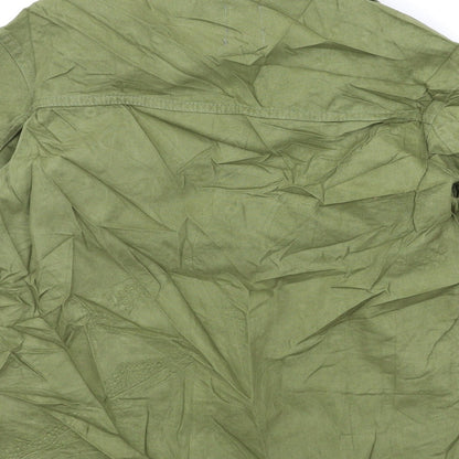 Primark Womens Green  Denim Jacket Coat Size 6