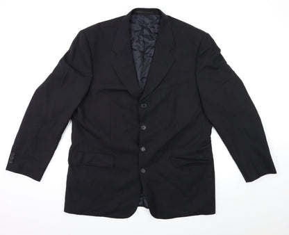 JAMES BERRY Mens Black   Jacket Suit Jacket Size 44