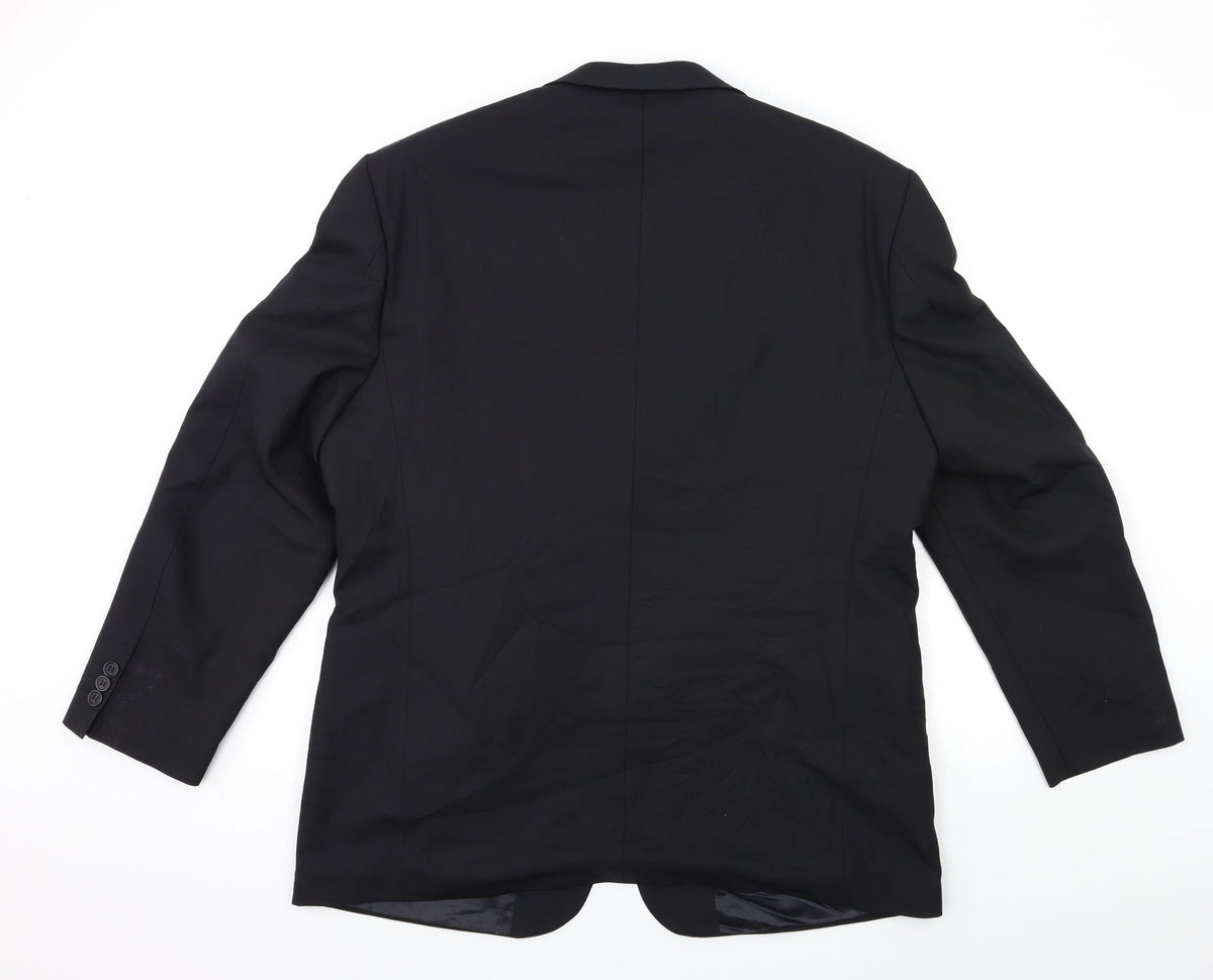 JAMES BERRY Mens Black   Jacket Suit Jacket Size 44