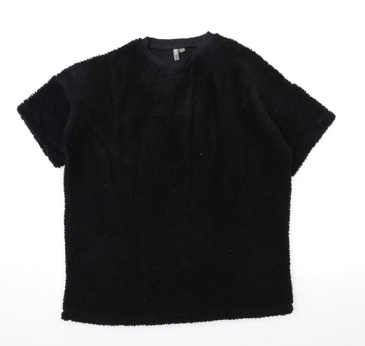 ASOS Womens Black  Fleece Pullover Jumper Size L